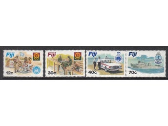 Fiji, Mi 456-59, Krigsfartyg, polis, militär, xx