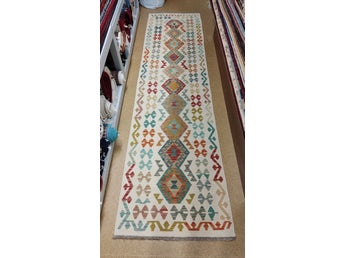 Autentisk klassisk handvävd Kelim 79 X 299 cm