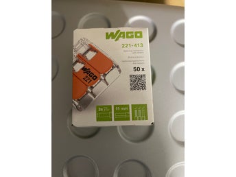 WAGO 221-413 skarvklämma med hävarm