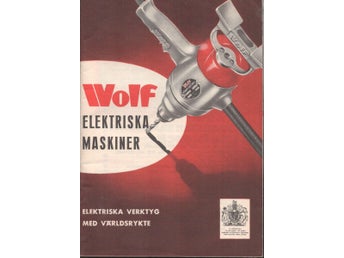 Katalog Wolf Elektriska maskiner 1960