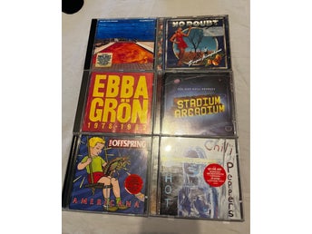 6 stycken cd skivor punk rhcp ebba grön