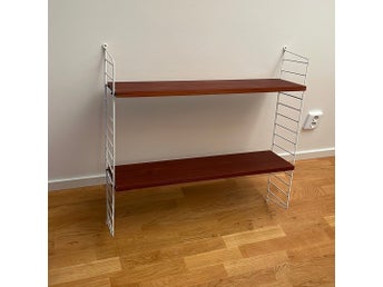 Klassisk Stringhylla 1950/60-tal (Teak) Vintage Retro Hylla