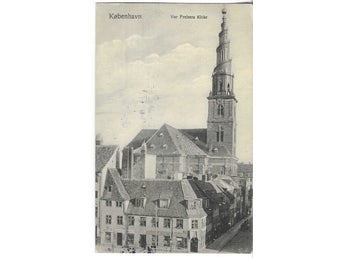 Vykort København Vor Frelsers Kirke Budtz Müller 218 - Postgått Sverige 1910