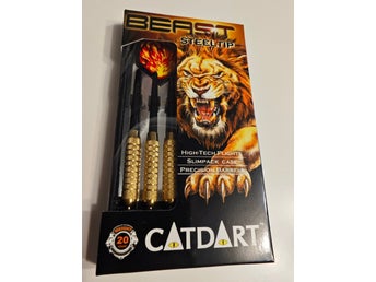 Dart Pil Catdart Beast Steeltip - 20g - Dartset med Slimfodral