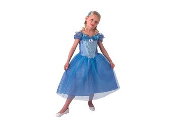 Disney Princess Askungen Film utklädningsdräkt Klänning Stl. 128