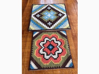 Vackert broderi för applikation sy hobby väska kudde broderade blå grön retro Vackert broderi för applikation sy hobby väska kudde broderade blå grön retro