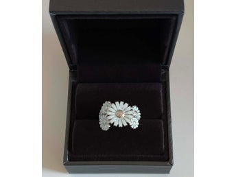 GEORG JENSEN DAISY RING STRL.51 I 925 STERLING SILVER NY/OANVÄND