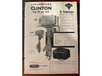 Clinton utombordare 1960 annons