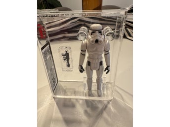 Star Wars Stormtrooper actionfigur ”Hard Torso” 1977 UKG-graderad