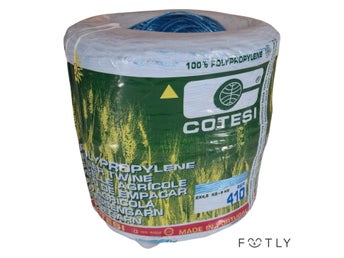 Plast snöre Cotesi 410 Pressgarn Bindegarn Polypropylen Blå Made In Portugal