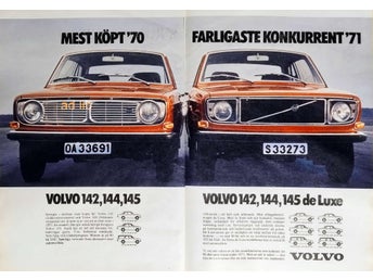 VOLVO 1971, STOR TIDNINGSANNONS 1970
