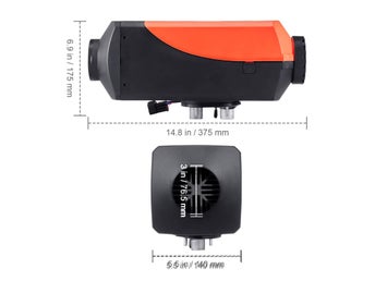 Dieselvärmare 8 kW 12V med Bluetooth App LCD Display för Husbil & Garage