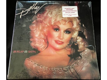 DOLLY PARTON Burlap & Satin US Orig LP Fabriksinplastad Still Sealed Oöppnad -83