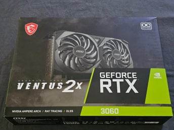 MSI GeForce RTX 3060 VENTUS 2X OC Edition 12gb Grafikkort, NY I KARTONG!!