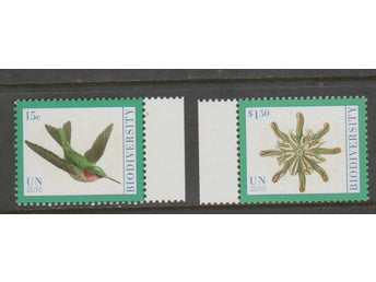 UNITED NATION (N.Y) - Mi-1234-1235 - BIODIVERSITY**
