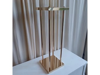 4st 80cm gyllene metall bröllop blomsterställ, elegant design, hög kvalitet