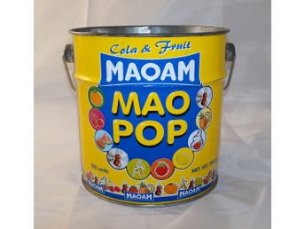 Maoam MAO POP - Stor Godishink - Godisburk Cola & Fruit - Godis hink burk