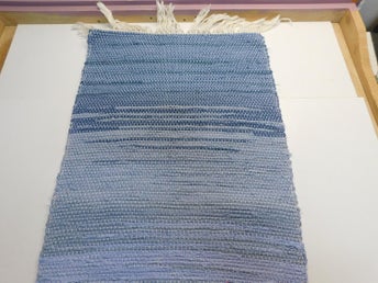 Trasmatta Löpare Bordslöpare Trasmatta 116 x 31 cm Ljusblå Nr 3