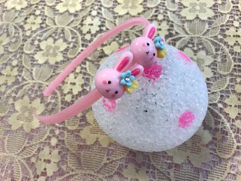 Söt Kanin Barn Diadem med Strass