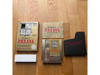 The Legend of Zelda NES PAL SCN longbox i fint skick - komplett förutom karta