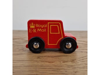 ELC Wooden Royal Mail Van Push Along Toy