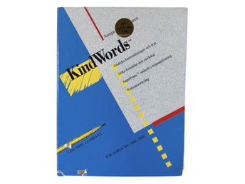 KindWords 3.0 Amiga Ordbehandlare 5 Disketter Manual Vintage Programvara Bigbox