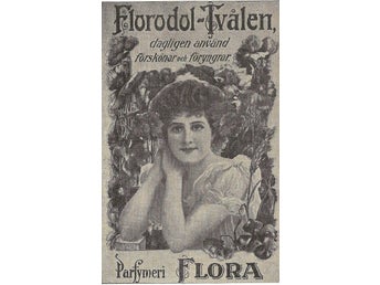 Florodol-Tvålen Parfymeri Flora Utklippt Annons År 1915