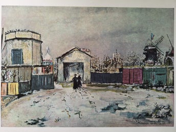 Maurice Utrillo. färgreproduktion, tryckt i Schweiz, 1959