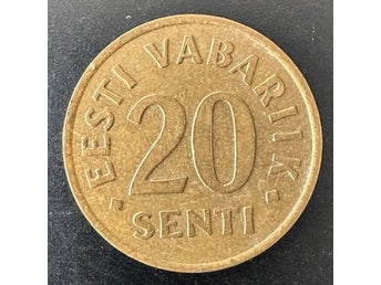 Mynt: Estland 20 senti - 1992 / coin Estonia