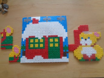 Pärlplattor med julmotiv