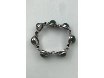 Georg Jensen Sterling Sølv Armlænke No. 52 Agat