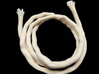 Veke rund 4mm (25cm) till oljelampa, fotogenlampa (bomullsveke,snörveke)