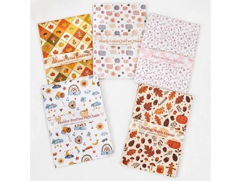 5-pack dekorativt scrapbooking-journalpapper
