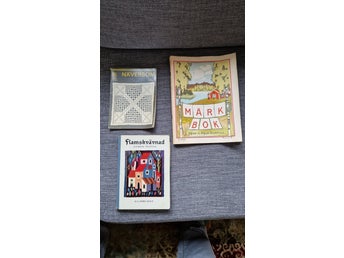 Vintage handarbetsböcker - Märk bok, Näversöm , Flamskvävnad