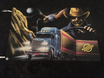 ROLLING THUNDER Poster flagga Samlarobjekt från 80-talet i nyskick