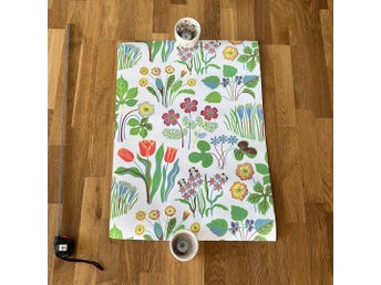 Tapet, Josef Frank, Svenskt tenn, Vårklockor vit, Pyssel, scrapbooking