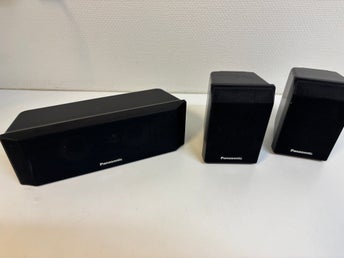Panasonic högtalare 3 st – 2 satelliter + center – retro