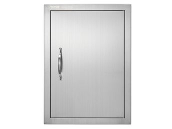 BBQ Access Door, 407x559 mm Single Outdoor Kitchen Door, Stainless Steel Flush