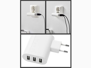 KOPPLA USB laddare med 3 portar vit KOPPLA USB laddare med 3 portar vit