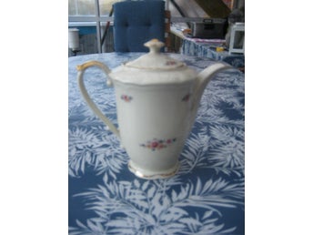 Kaffekanna med lock - Hackefors med blommor