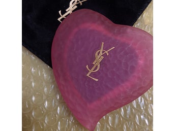 Yves Saint Laurent Beauté Heart Mini Compact Mirror YSL Vintage