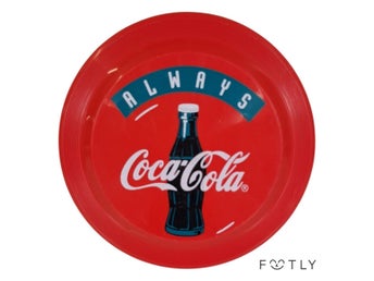 Retro Coca-Cola Always Frisbee Vintage Plast Made In Germany Reklam Coke Coca