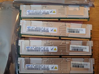 16 GB (4x4) RAM-minnen DDR2 PC2 5300F 667 MHz 240 ECC Fully Buffered