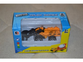 Hjullastare Klassisk Orange 1:72 (Arbetsfordon) 7,5cm Grävare Bil Ny