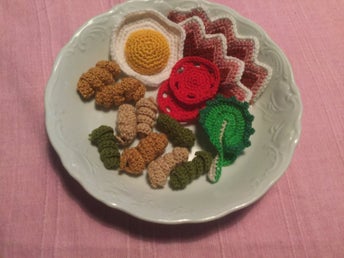 Virkad mat/ grönsaker / leksaker/ frukter / kakor