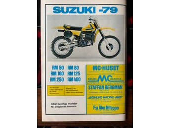 Suzuki RM 250 -79 Motorcykel annons RM250