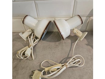 2 retro vägglampor sänglampor Eliny Belid 70-tal