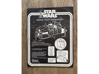 Star Wars Vintage Kenner - Imperial Troop Transporter – instruktionsmanual