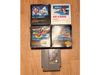 Nintendo 8-bit NES-spel: 5 titlar inklusive Super Mario Bros