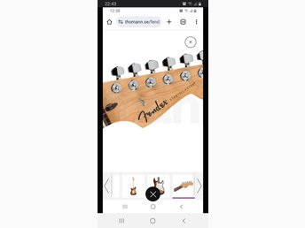 Fender Stratocaster 2012 vattendekal